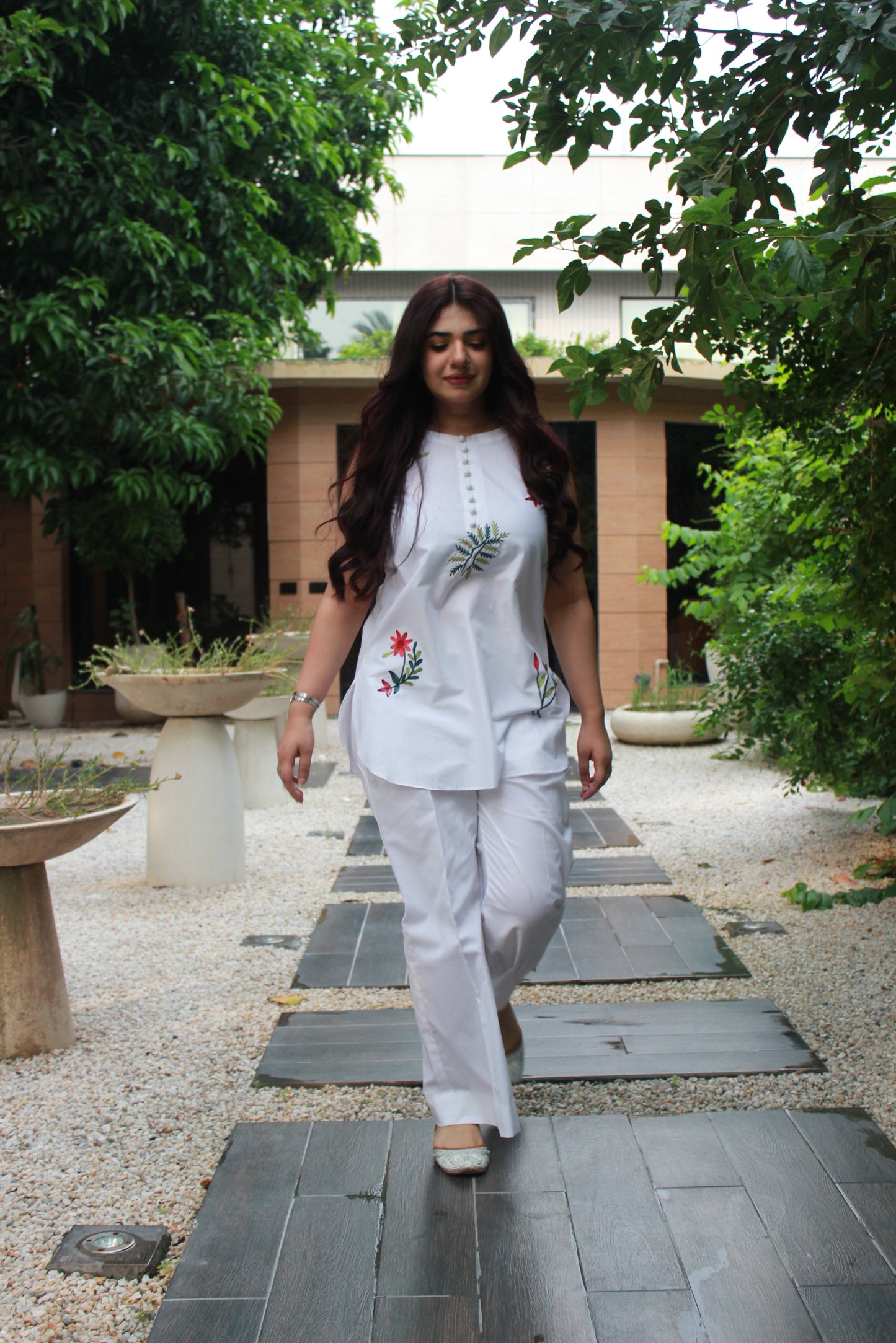 2-Piece Sleeveless Short Shirt with Trouser - STWS1